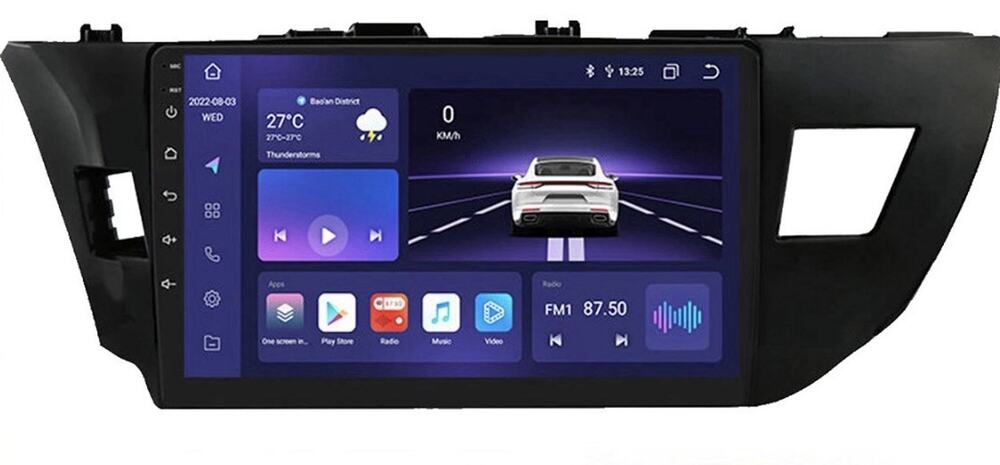 Car Radio Head Unit Apple Carplay For Toyota Corolla 2014-2016 GPS Backup Camera
